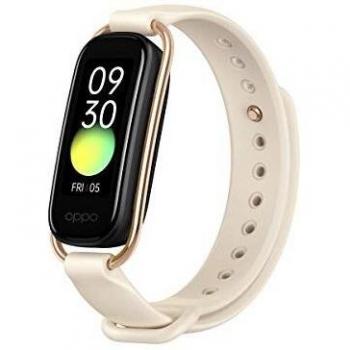Pulsera de Actividad OPPO Band Style Vanilla con Pantalla AMOLED 1.1, Impermeable 50m, Monitor de Frecuencia Cardíaca y Pedometría