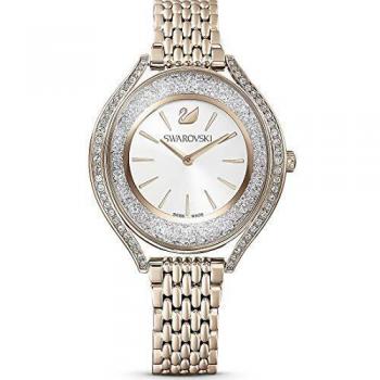 Swarovski Women's Crystalline Aura 35.5mm Gold-Tone Swiss Quartz Watch 5519456