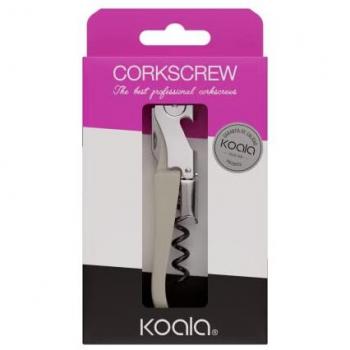 Sacacorchos Koala Metal 11,5 x 1,8 x 2,8 cm con acero y teflón