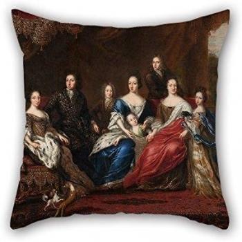 Slimmingpiggy 16 X 16 Inches / 40 By 40 Cm Oil Painting David KlÃ¶cker Ehrenstrahl - Charles XIâ€™s Family With Relatives From The Duchy Holstein-Gottorp Pillow case/Fundas para almohada ,2 Sides Ornament And Gift To H