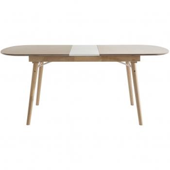 Mesa de comedor extensible en madera clara L150-180 cm Sheldon
