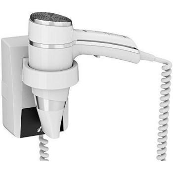 JVD - Sèche-cheveux - Sèche-cheveux Blanc 1600 W Support Mural Secure On/Off, Modèle Clipper JVD Hôtel 8221182