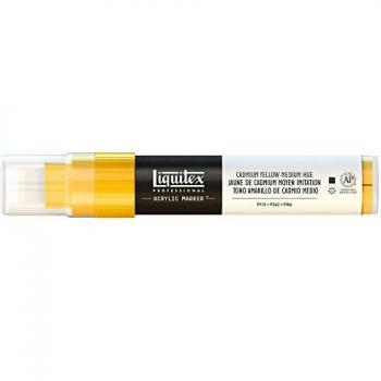 Liquitex Rotulador de Pintura acrílica, Punta Ancha, Amarillo de cadmio, 15 mm