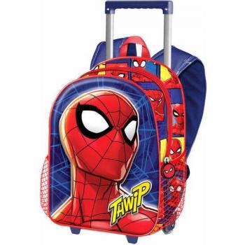 Mochila con Ruedas Spiderman Marvel 3D 34cm
