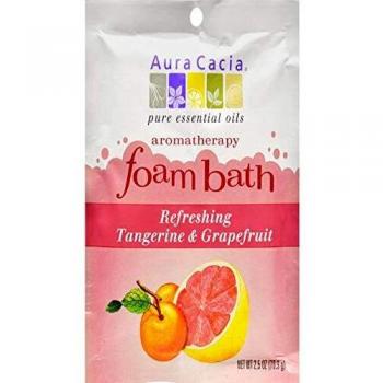 Aura Cacia Foam Bath Refeshing Tangerine And Grapefruit - 2.5 Oz