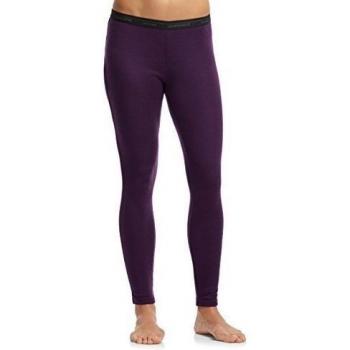 Icebreaker Unter Everyday Leggings - Pantalón interior térmico para mujer, color granate, talla S