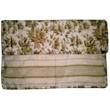 BETTER & BEST Q B&B Q BETTER & BEST Colcha bouti Beige con Dibujo de Flores Marrones, 240 x 260 cm, Algodón, Cama 150/170
