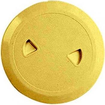 Trappe de visite ronde avec joint, couleur ivoire, Int.Ø133mm