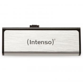 Intenso Mobile Line 32GB - Memoria USB de Alta Velocidad con Carcasa Plateada