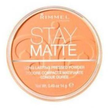 Rimmel London Stay Matte Pressed Powder, Shade 001 Transparent, 14 g