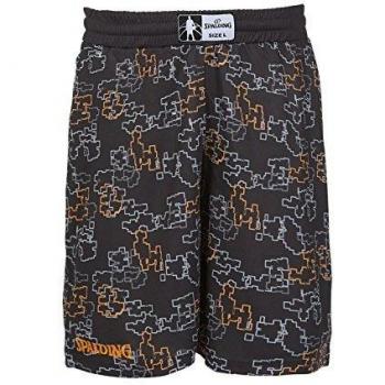 Spalding - Heart'n'Soul - Pantalã³n Corto de Deporte - Black/Orange
