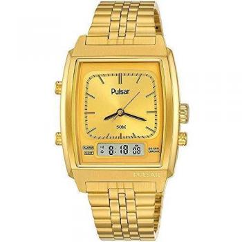 Pulsar Men's Limited Edition 40th Anniversary Analog-Digital Watch PBK036X2 Stainless Steel