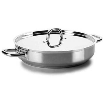 Lacor - 54650S - Paellera Sin Tapa 50Øcm Chef Luxe Inox