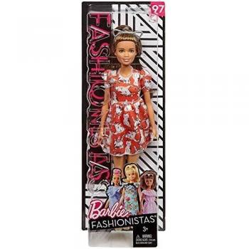 Barbie Fashionista, muñeca 32cm con look estampado de gatitos
