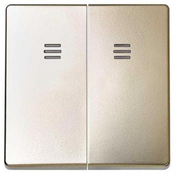 Tecla doble para mecanismo con luminoso azul Simon 82 cava SIMON 8202025-034