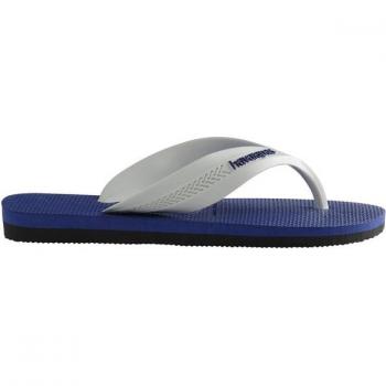 Havaianas Kids Max Chanclas de dedo para niños, color azul y blanco, talla 27-28