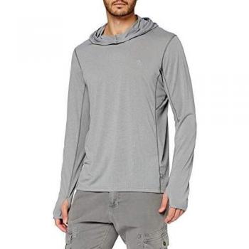 Fjallraven Abisko Sun Hoodie - Men's UV Protection, Shark Grey, Extra Large