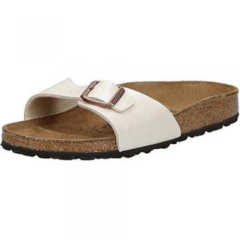 Birkenstock Madrid Vegan Mules - Graceful Pearl White, Size 42 for Women
