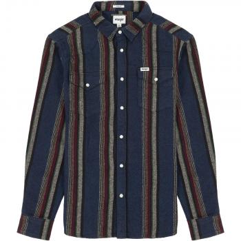 Wrangler Men's Long Sleeve Regular Fit Western Shirt in Golden Oak