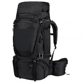 Mochila de Trekking Jack Wolfskin Denali 65+10L Negro, Unisex Adulto, Talla Única
