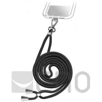 SBS Teunilacek - Accesorio Universal de Funda para Smartphone con Correa Negra