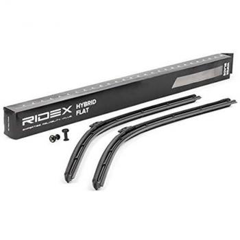 Escobilla Limpiaparabrisas RIDEX 298W0045 para VW, MERCEDES-BENZ y PORSCHE - Juego de 2 sin marco con spoiler, Longitud: 650mm