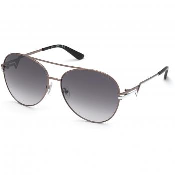 Guess Stylish Gray Women's Sunglasses with Gradient Smoke Lens, Size: 64 MM