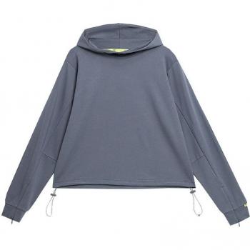 Sudadera con Capucha Mujer 4F Gris
