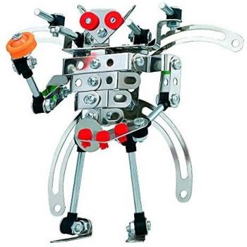 ColorBaby - Juegos de construcción, Robot de metal 142 piezas, robot juguete, juguetes niños 8 años, Construcciones metal, Juego de construcción para niños 8 años, juguetes educativos