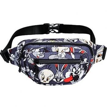 KARACTERMANIA Looney Tunes Folks-Riñonera Glaze, Color Gris