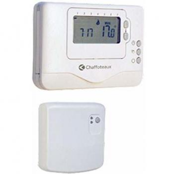 Termostato de ambiente programable inalámbrico por contacto seco Easy Control R Chaffoteaux, compatible con todas las calderas