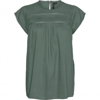 Vero Moda Women's Short Sleeve Lace Detail T-Shirt