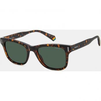 Polaroid Unisex Rectangular Sunglasses Havana with Polarized Lenses PLD 6206/S