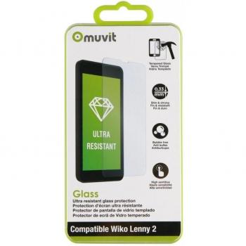 Muvit MUTPG0110 - Protector de Pantalla de 0.33 mm para Wiko Lenny 2