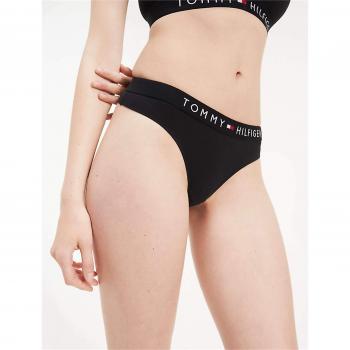 Tanga Tommy Hilfiger Original Negro con Banda Elástica y Logo - Tamaño M