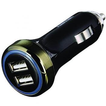 hama USB KFZ-Reiseladegerät Dual, 3100 mA, schwarz