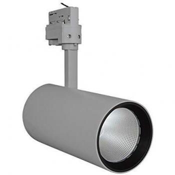 Foco LED en Carril D95 Gris 55W 4200lm 24D Blanco Frío - Mejor Reproducción de Color