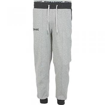 Spalding Street Long Pantalón Largo de Baloncesto, Hombre, Gris Melange/Antracita, 2XL