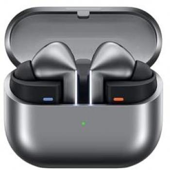 Samsung Galaxy Buds3 Pro R630 - Plata, Auriculares Bluetooth inalámbricos con cancelación activa de ruido, sonido de alta calidad, resistencia al agua IPX7, duración de batería prolongada, carga rápida y compatibilidad con asistentes de