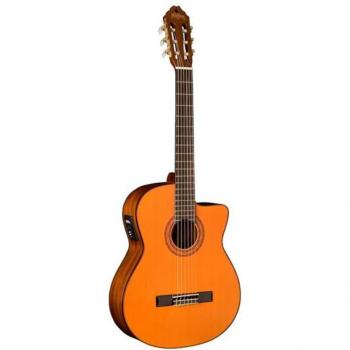 Washburn C5CE Classical Cutaway Acoustic Electric Guitar, Natural