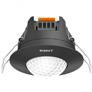 Detector Bluetooth 360° Empotrable en Techo Negro DM TEC B3N DINUY