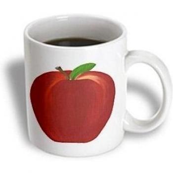 Mensuk mug_13559_2 Red Apple Ceramic Mug, 15-Ounce