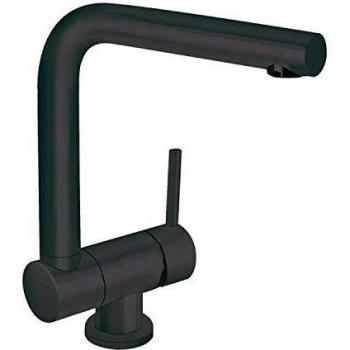 Tres Grifería Monomando fregadero vertical abatible Top Tres Colors con agujero de montaje de grifo, maneta, 26,4 x 14,7 x 25,6 centímetros, color negro mate
