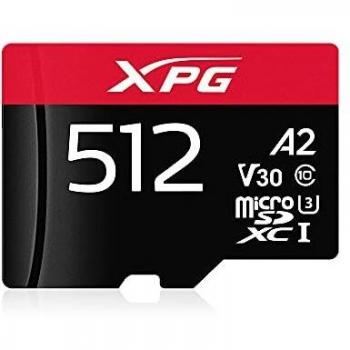 XPG AUSDX512GUI3XPGA2-R MicroSDXC 512GB UHS-I Clase 10 A2 V30 Tarjeta de Memoria