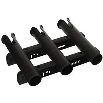 Black Three-Pole Fishing Rod Storage Rack