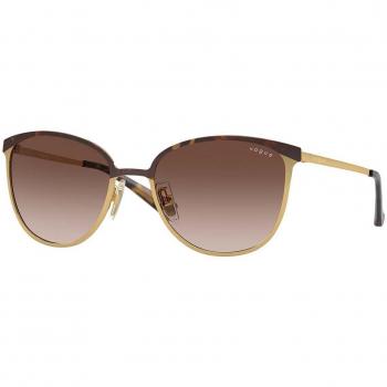 Vogue Eyewear VO4002S 507813 Women's Sunglasses Gold Size 55 Donna Squadrata Havana