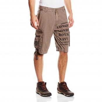 Lonsdale Plain - Pantalones cortos de deporte Hombre, Gris