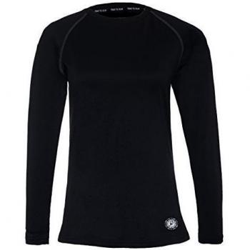 Camiseta Térmica y Ligera De Running Con Cuello Redondo Para Mujer de Time to Run 36 Negro/Stone