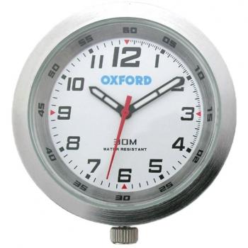 of218 W – Oxford moto motocicleta reloj – Plata Caso Blanco y cara