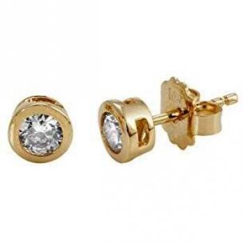 VIDAL & VIDAL Pendientes Oro 18 Ktes Blanco Circonitas